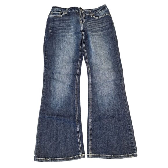 Maurices Boot Cut Jeans Denim Pants Womens 7 8 Short Petite - Picture 1 of 9
